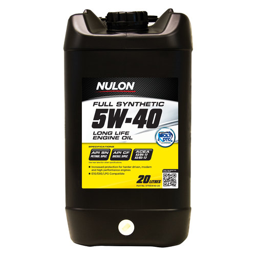 Nulon Full Synthetic 5W40 Petrol & Diesel Long Life Engine Oil 20