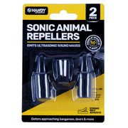 Sonic Animal Repellers Black 2pk