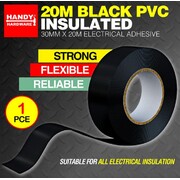 Tape PVC Black Insulation 30mmx20m