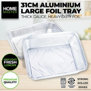 Foil Tray 31.3cm x 20.9cm x 4.3cm 3pk