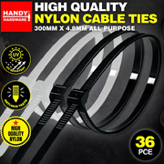 Cable Ties 300mm x 4.8mm  36pc