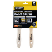 Paint Brush Wooden Handle 63mm 2pk (Suitable for Latex, Oil & Water Based Paints)