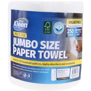 Paper Towel Roll Jumbo 250 Sheet 2PLY 22cm x 21cm