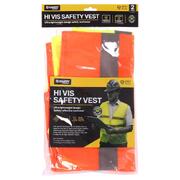 Safety Vest Green & Orange 2pk (One Size Fits Most M/L)