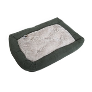 Dog Bed w/remove Pillow Green Large