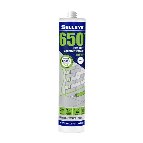 650 FC Fast Cure Adhesive Sealant WHITE 300ML