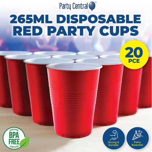 Drinkware American Red Cup 265ml 20pk 