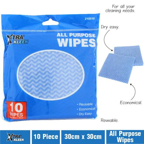 Wipes All Purpose  30cm x 30cm 10pc