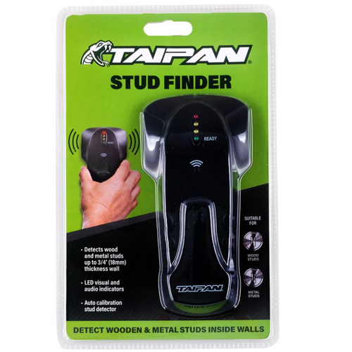 Stud Finder with Light & Sound Function Battery Operated (Requires 9V not included) Black 140mm x 70mm x 29mm 