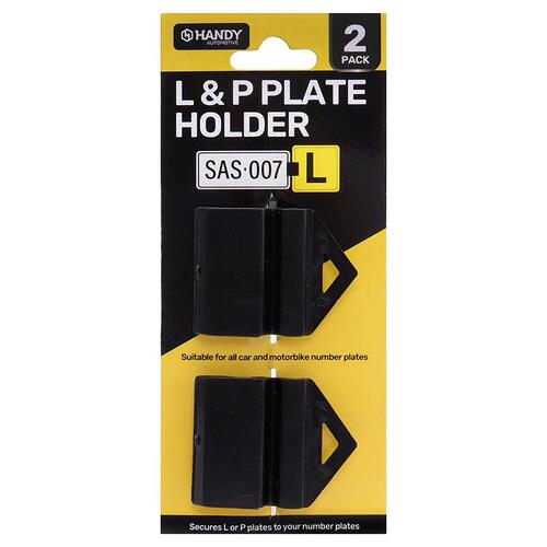 Plate Holder Clips Black 2pk 