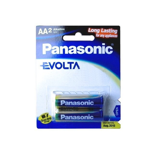 Panasonic AA 2Pk Evolta Battery