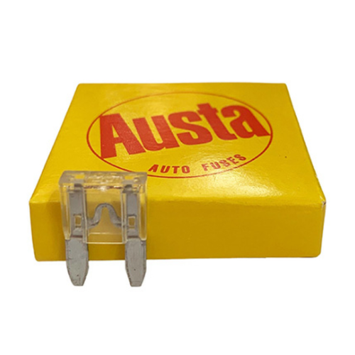 Austa Mini Wedge 25amp Clear Fuse Pack 5pcs Carded 10pk Per Box