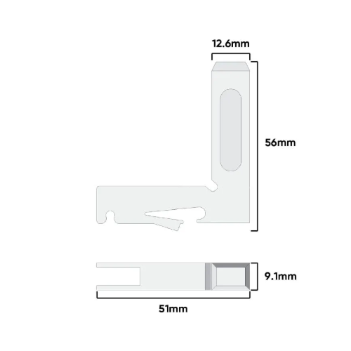 Corner Stake Window Trimview (E250)