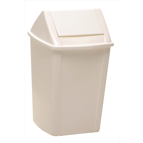 Sabco 30 Litre Swing Top Tidy Bin White