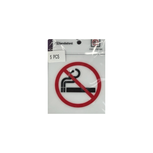 NO SMKING S/ADHESIVE SIGN